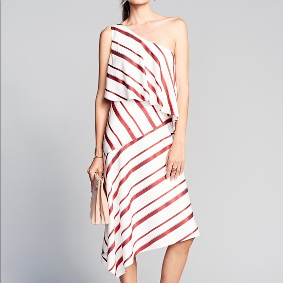 Banana Republic Dresses & Skirts - Banana Republic One shoulder Striped dress